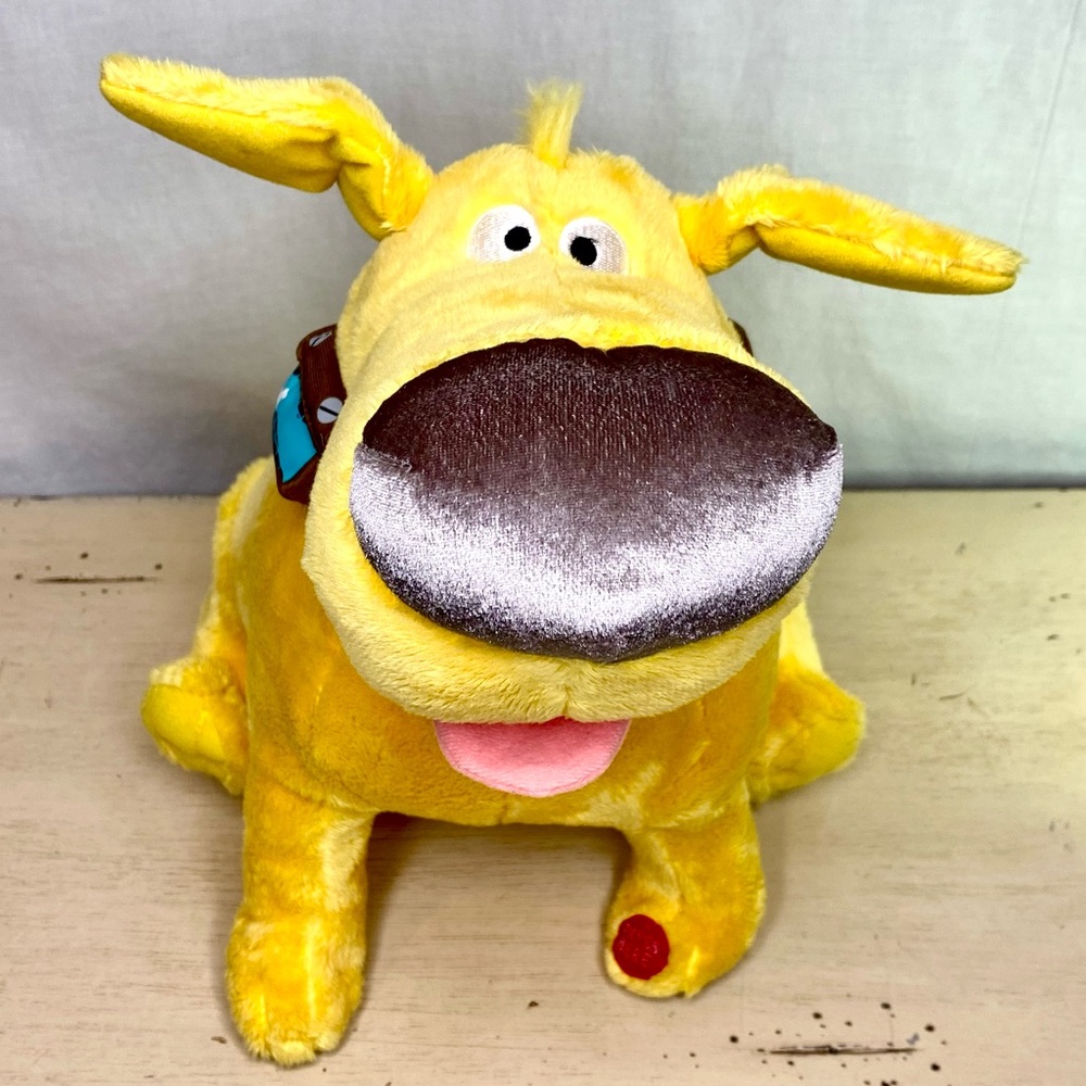 Disney Store Pixar Dug Dog Plush UP Movie Toy 14" Golden Retriever Speaking Toy